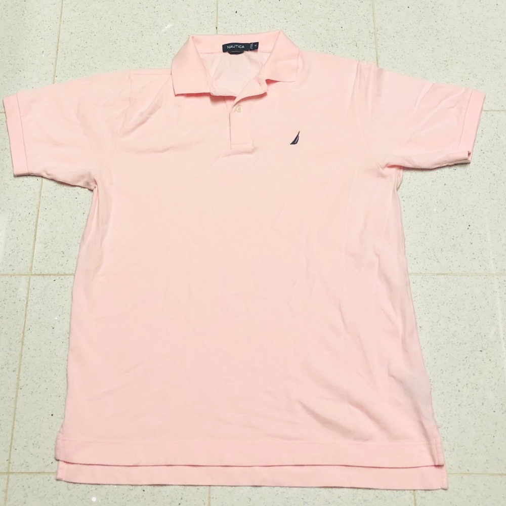 Nautica men light pink polo